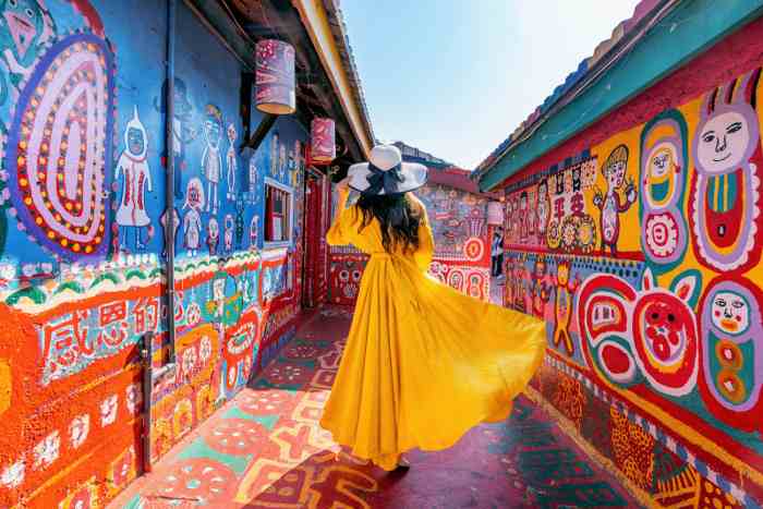 Woman in Rainbow Village, Taiwan