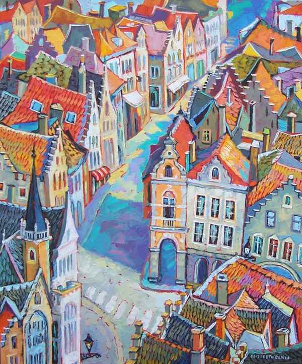 "City of Old Roofs" by Elizabeth Elkin