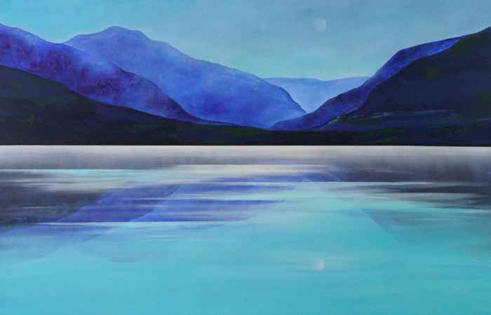 "Moonlight on Lake Millstadt" By Vera Hoi.
