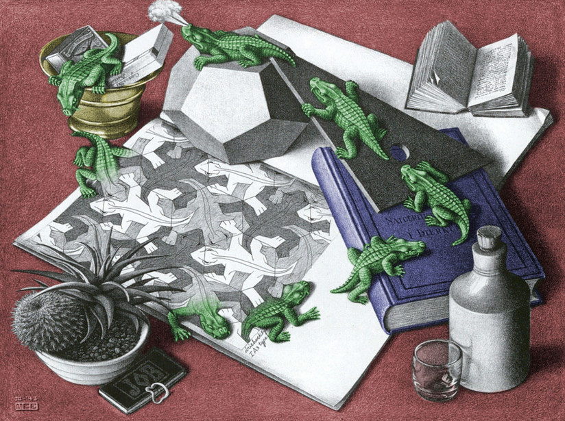 "Reptiles Colour" M.C.Escher