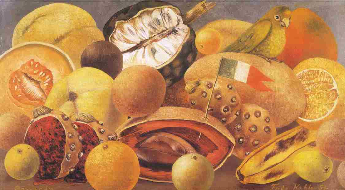 "Still-life with Parrot and Flag" by Frida Kahlo