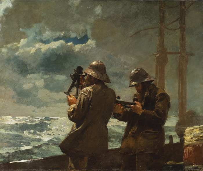 "Eight bells" by Winslow Homer