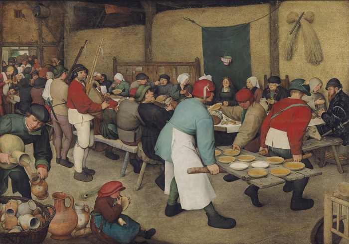 "Peasant Wedding" by Pieter Bruegel the Elder