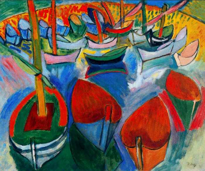 "Boats at Martigues" by Raoul Dufy.