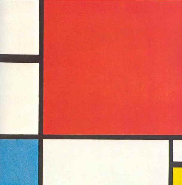 "Composition with Red, Blue, and Yellow"
by Piet Mondrian
